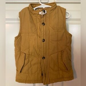 Genuine Kids from Oshkosh, 4T, puffer vest, 2 front pockets, plaid liner,EUC